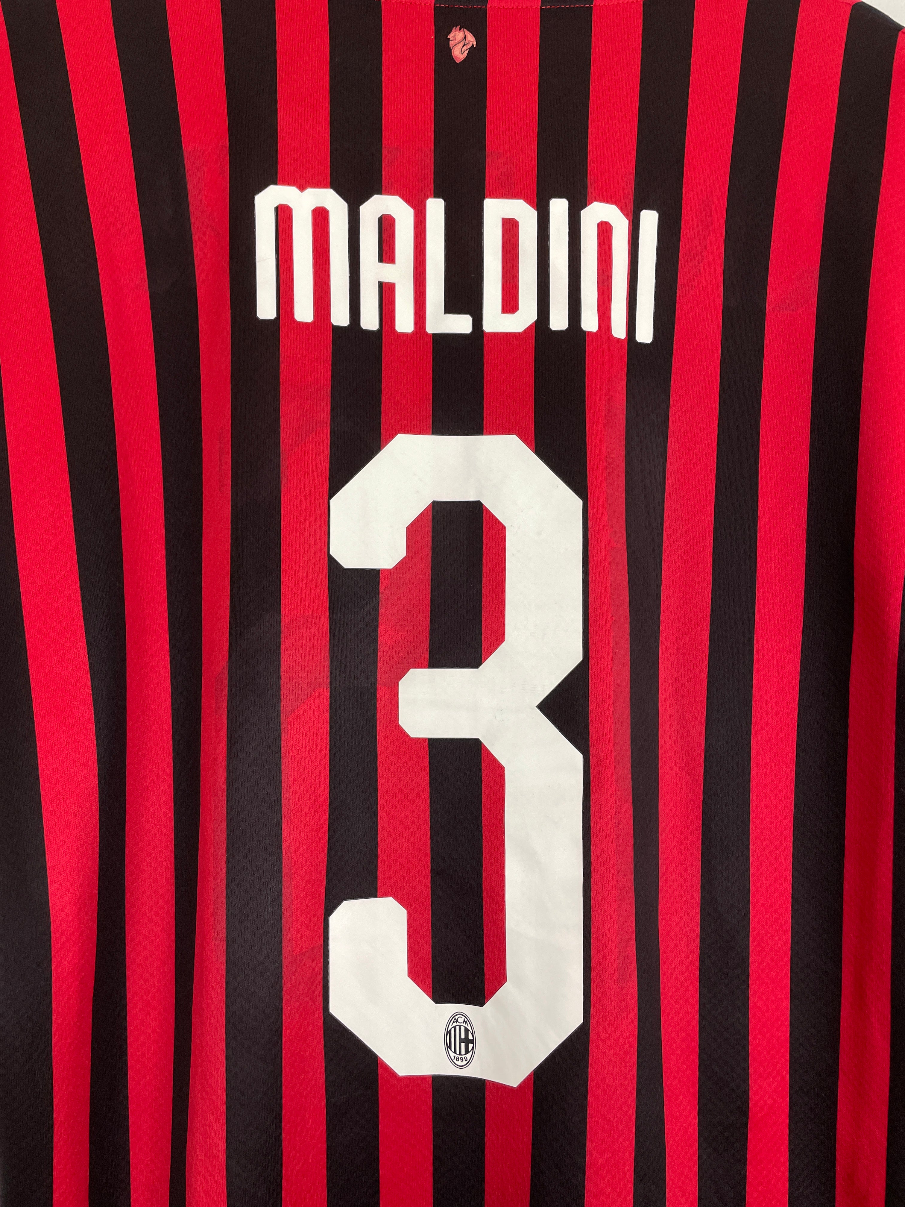 Shop 2019/20 AC MILAN MALDINI #3 HOME SHIRT (M) PUMA, classic football shirts, vintage football shirts & retro soccer jerseys at Cult Kits