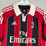 Shop 2012/13 AC MILAN BALLOTELI #45 HOME SHIRT (L) ADIDAS, classic football shirts, vintage football shirts & retro soccer jerseys at Cult Kits