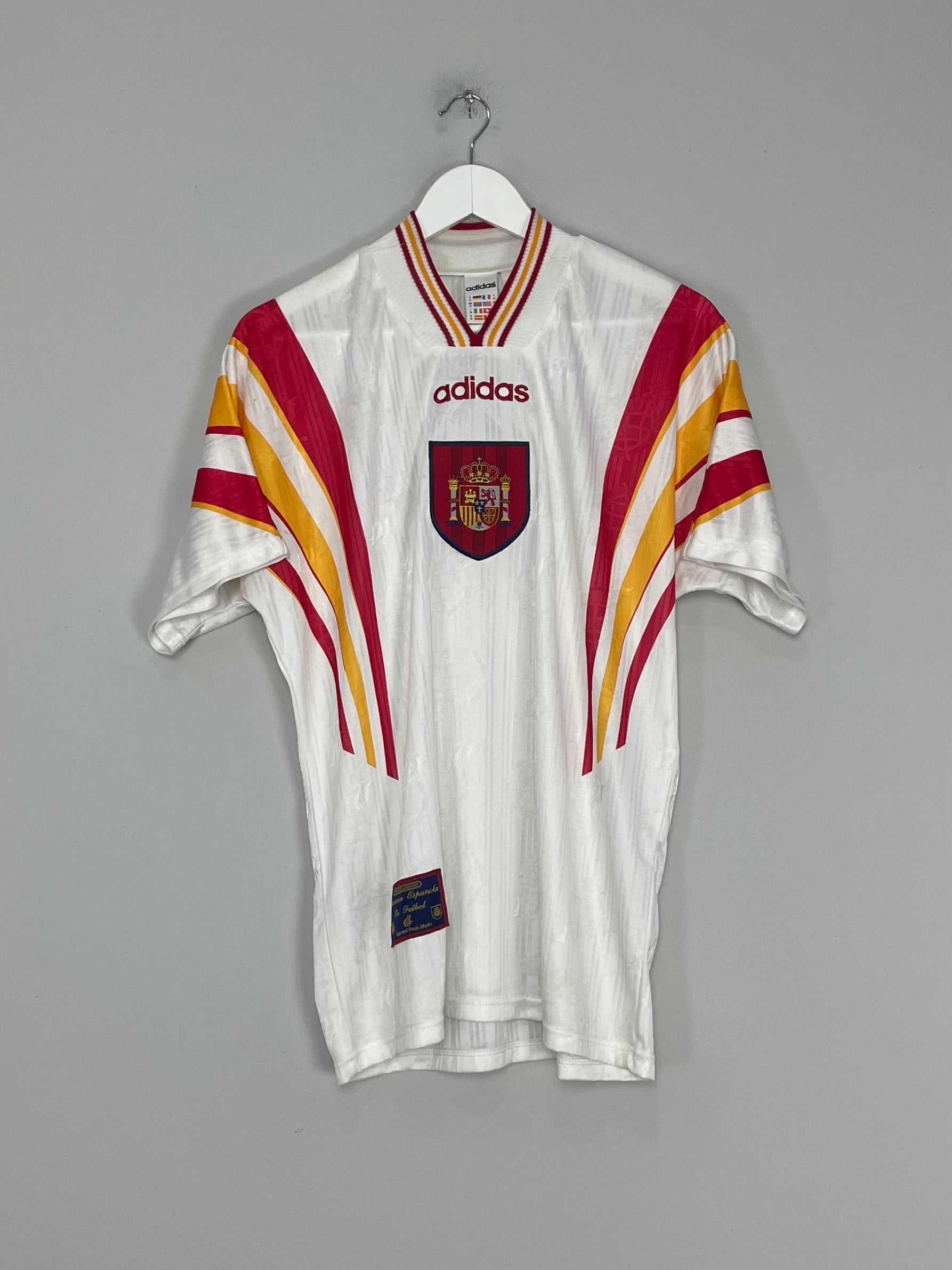 Shop 1996/98 SPAIN AWAY SHIRT (M) ADIDAS, classic football shirts, vintage football shirts & retro soccer jerseys at Cult Kits