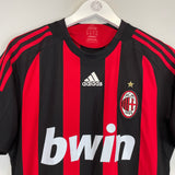 Shop 2008/09 AC MILAN RONALDINHO #80 HOME SHIRT (M) ADIDAS, classic football shirts, vintage football shirts & retro soccer jerseys at Cult Kits