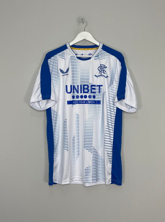 Image of the Rangers training shirt from the 2021/22 season