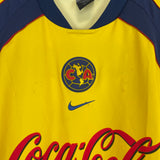 Shop 2001/02 CLUB AMERICA ZAMORANO #9 HOME SHIRT (M) NIKE, classic football shirts, vintage football shirts & retro soccer jerseys at Cult Kits