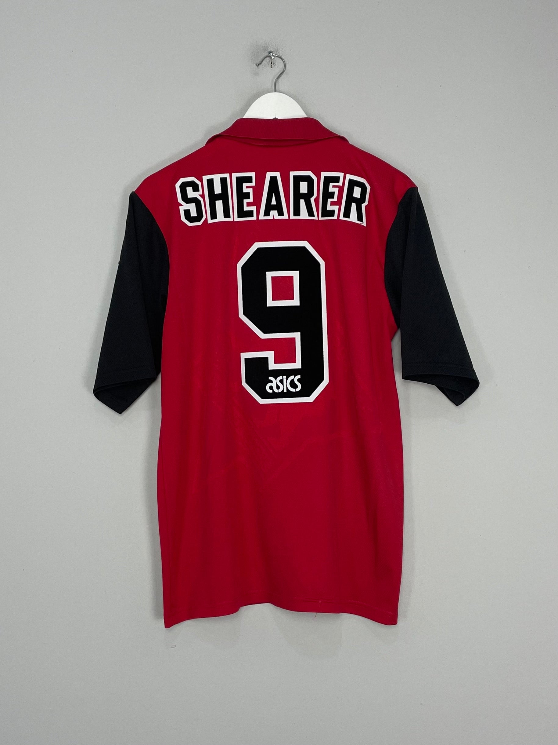 Shop 1995/96 BLACKBURN ROVERS SHEARER #9 AWAY SHIRT (M) ASICS, classic football shirts, vintage football shirts & retro soccer jerseys at Cult Kits