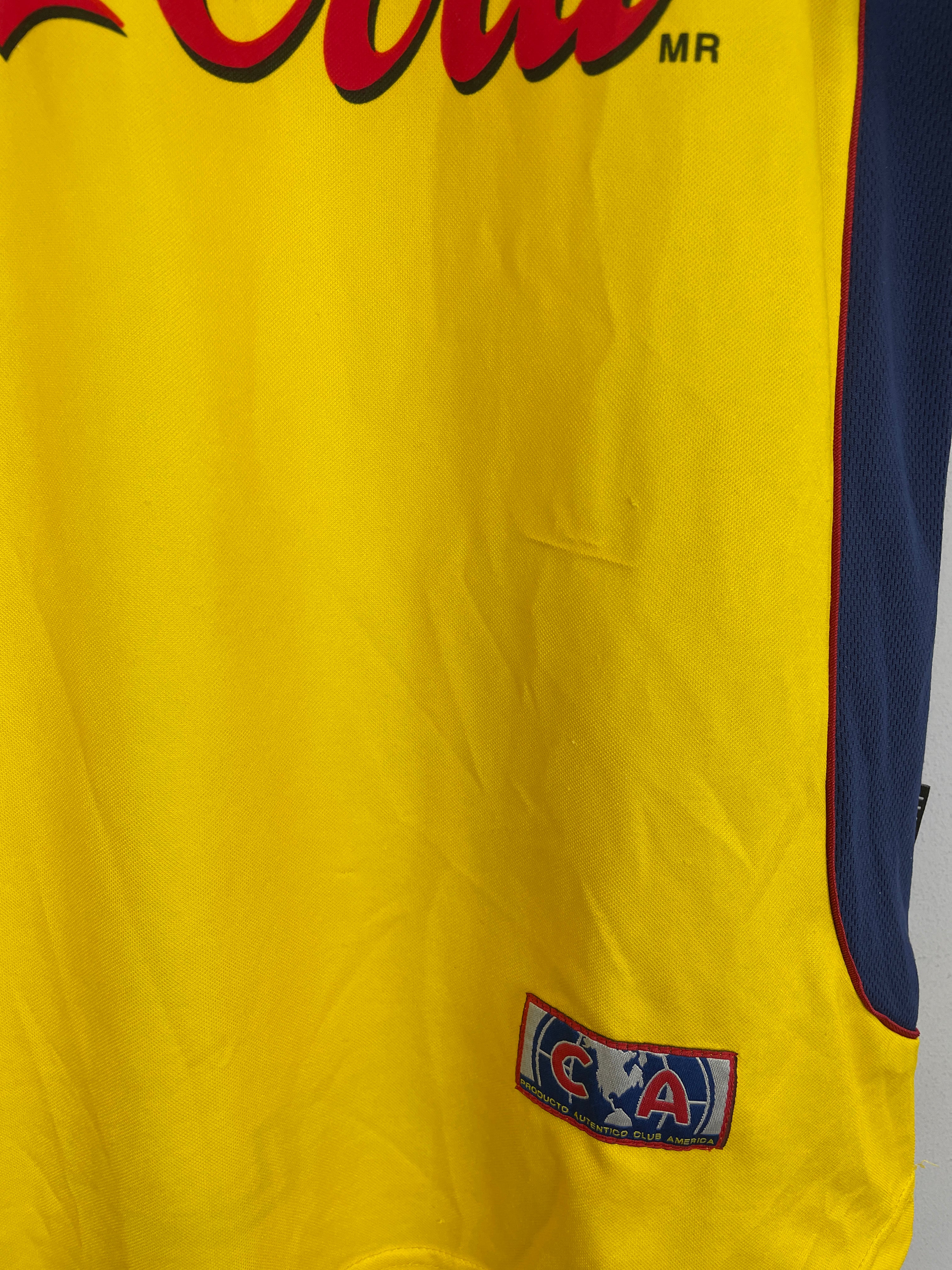 Shop 2001/02 CLUB AMERICA ZAMORANO #9 HOME SHIRT (M) NIKE, classic football shirts, vintage football shirts & retro soccer jerseys at Cult Kits