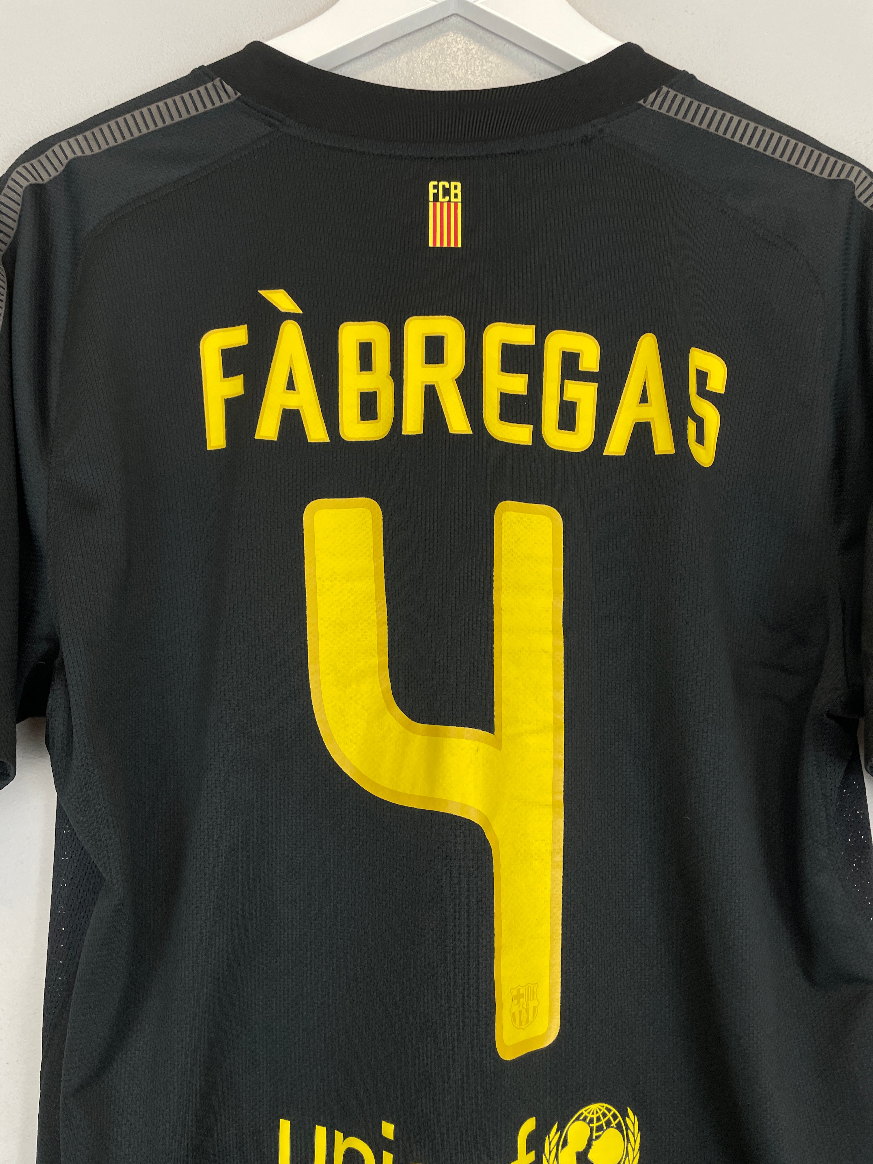 Shop 2011/12 BARCELONA FABREGAS #4 AWAY SHIRT (L) NIKE, classic football shirts, vintage football shirts & retro soccer jerseys at Cult Kits