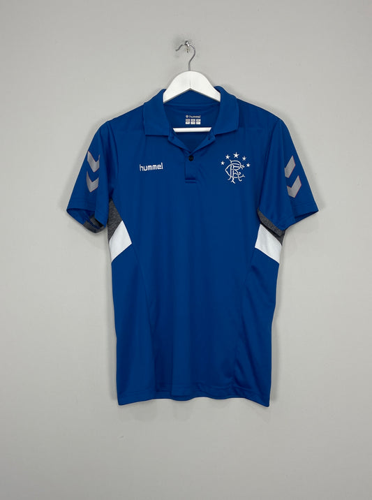 Image of the Rangers polo shirt from the 2018/19 season