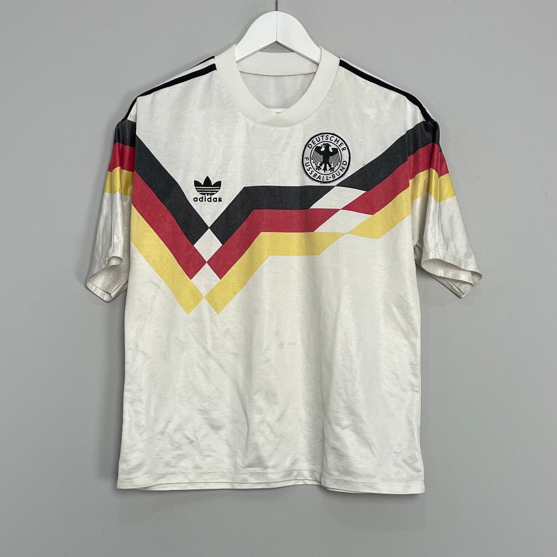 Shop 1988/91 GERMANY HOME SHIRT (S) ADIDAS, classic football shirts, vintage football shirts & retro soccer jerseys at Cult Kits