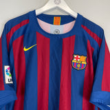 2005/06 BARCELONA RONALDINHO #10 HOME SHIRT (XL) NIKE