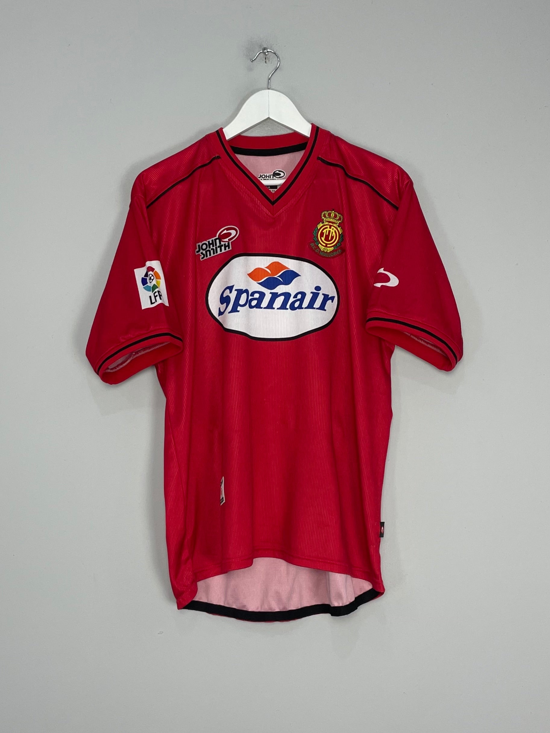 Shop 2000/01 REAL MALLORCA ETO'O #9 HOME SHIRT (L) JOHN SMITH, classic football shirts, vintage football shirts & retro soccer jerseys at Cult Kits