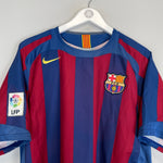 Shop 2005/06 BARCELONA RONALDINHO #10 HOME SHIRT (L) NIKE, classic football shirts, vintage football shirts & retro soccer jerseys at Cult Kits