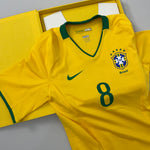 Shop 2008/10 BRAZIL KAKA #8 LIMITED EDITION PLAYER ISSUE HOME SHIRT (L) NIKE, classic football shirts, vintage football shirts & retro soccer jerseys at Cult Kits