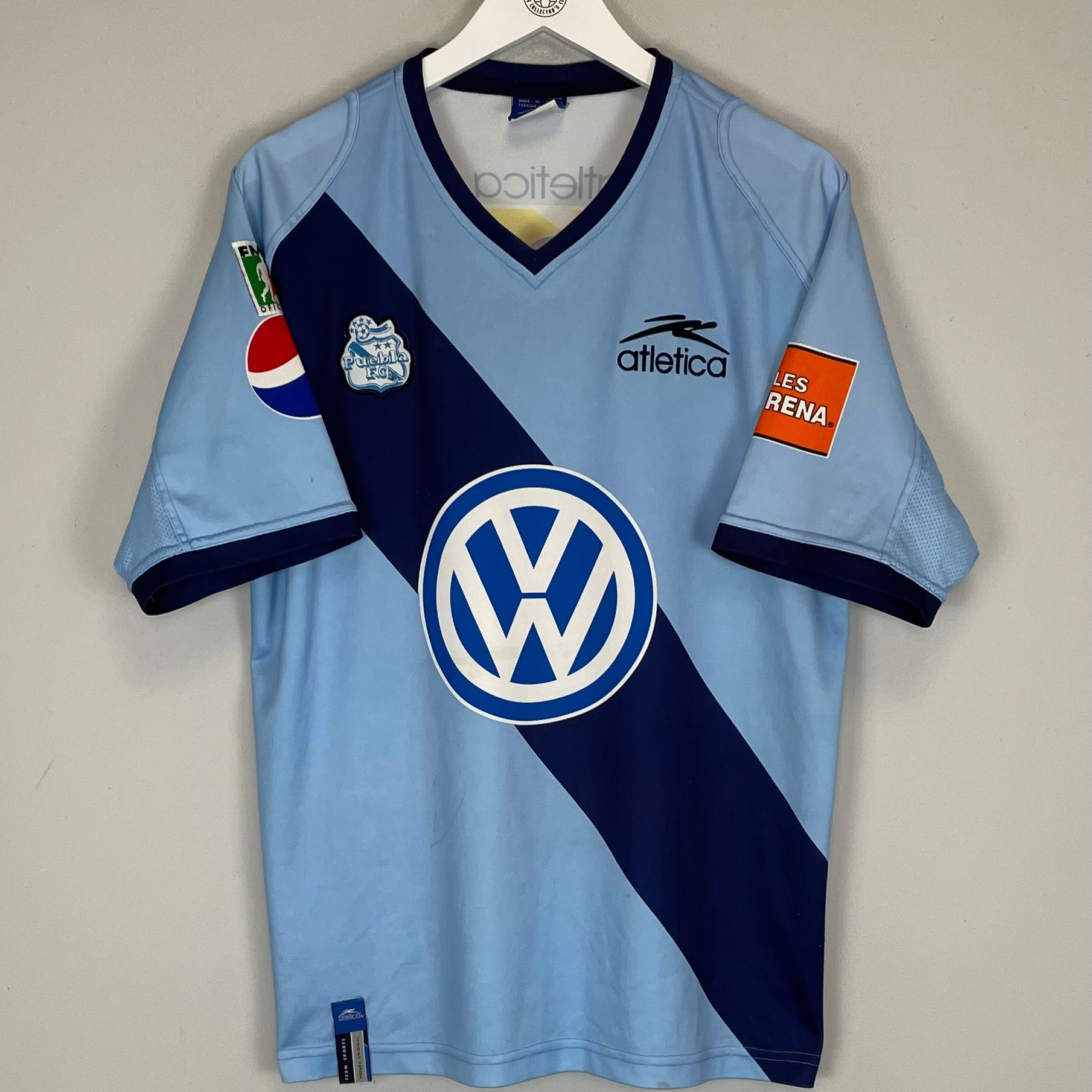 Shop 2002/03 PUEBLA AWAY SHIRT (L) ATLETICA, classic football shirts, vintage football shirts & retro soccer jerseys at Cult Kits