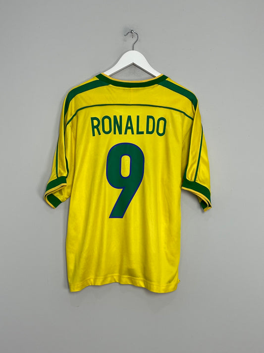 1998/00 BRAZIL RONALDO #9 HOME SHIRT (L) NIKE1998/00 BRAZIL RONALDO #9 HOME SHIRT (L) NIKE