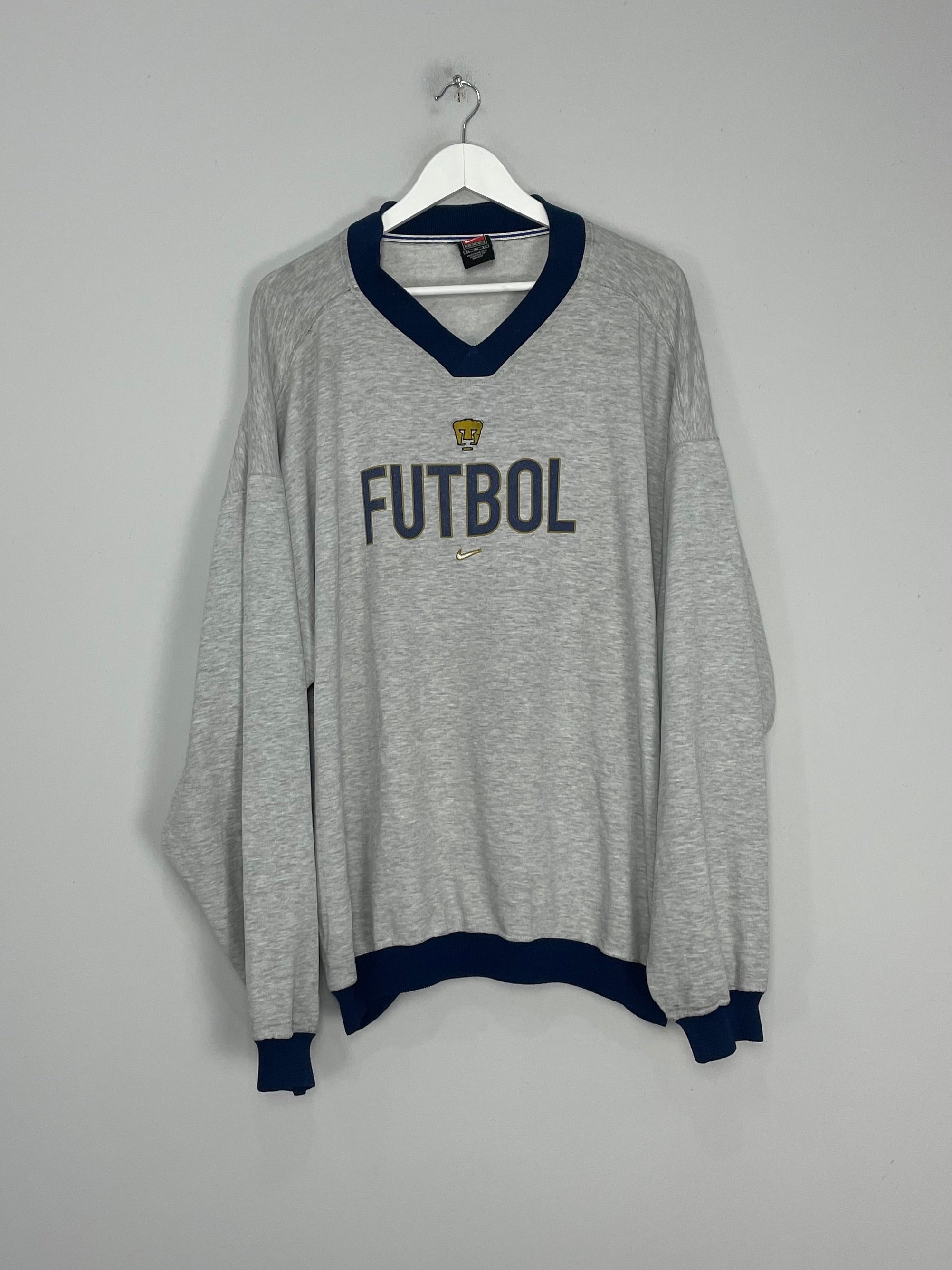 Shop 1999/01 UNAM PUMAS JUMPER (XL) NIKE, classic football shirts, vintage football shirts & retro soccer jerseys at Cult Kits