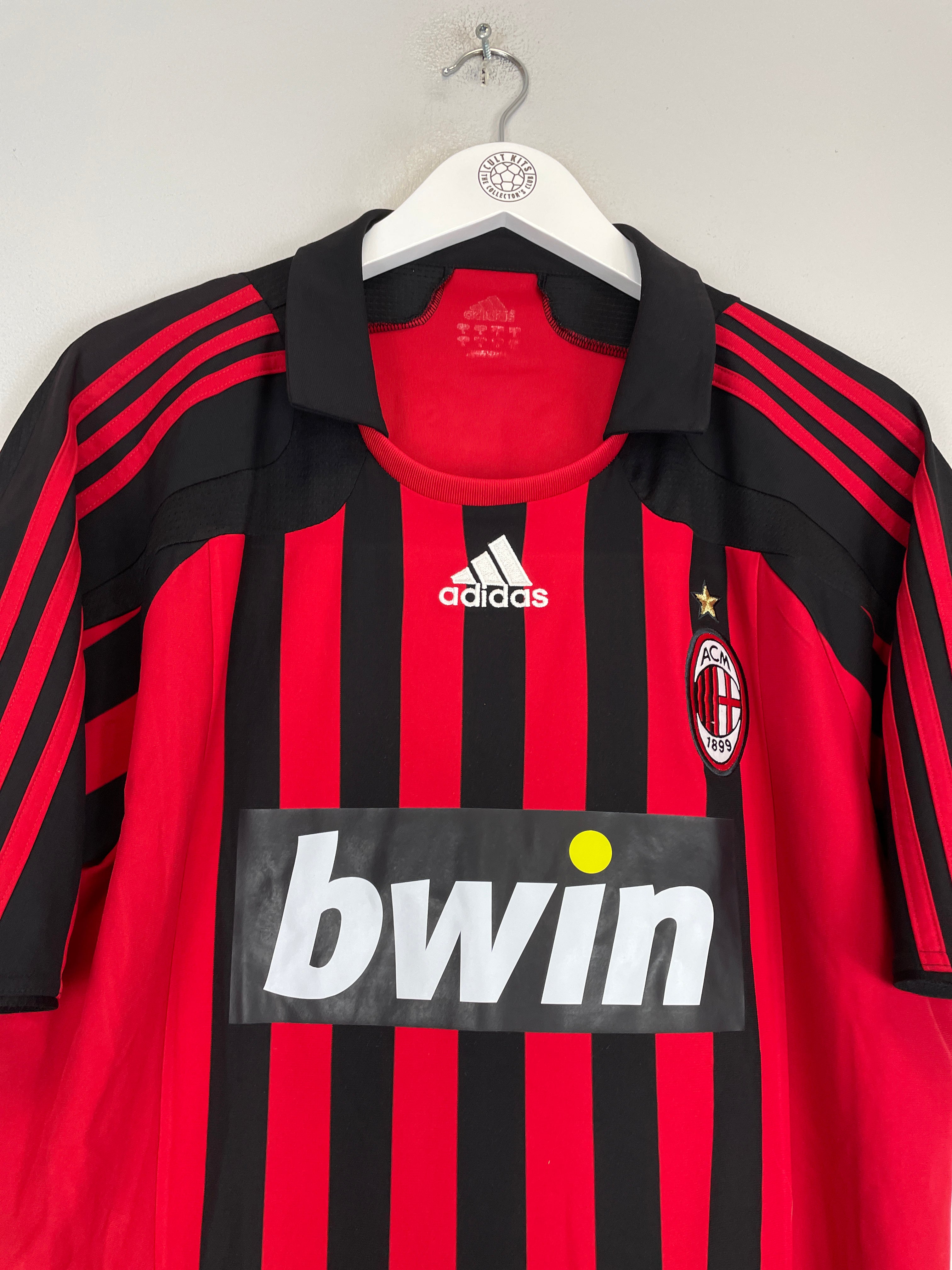 Shop 2007/08 AC MILAN KAKA #22 HOME SHIRT (L) ADIDAS, classic football shirts, vintage football shirts & retro soccer jerseys at Cult Kits