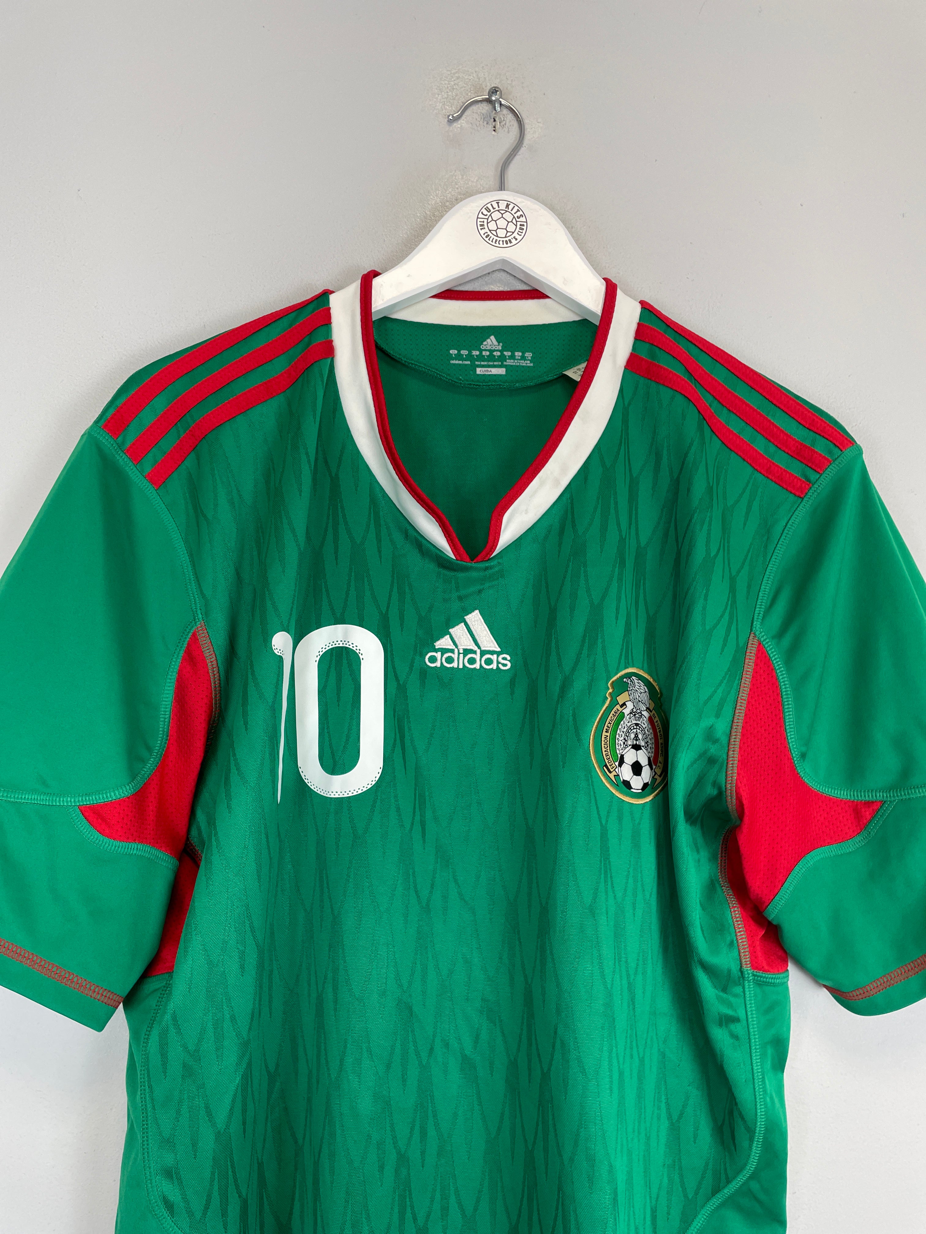 Shop 2010/11 MEXICO C.BLANCO #10 HOME SHIRT (L) ADIDAS, classic football shirts, vintage football shirts & retro soccer jerseys at Cult Kits