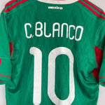 Shop 2010/11 MEXICO C.BLANCO #10 HOME SHIRT (L) ADIDAS, classic football shirts, vintage football shirts & retro soccer jerseys at Cult Kits