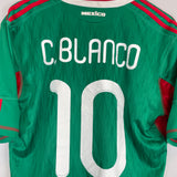 Shop 2010/11 MEXICO C.BLANCO #10 HOME SHIRT (L) ADIDAS, classic football shirts, vintage football shirts & retro soccer jerseys at Cult Kits