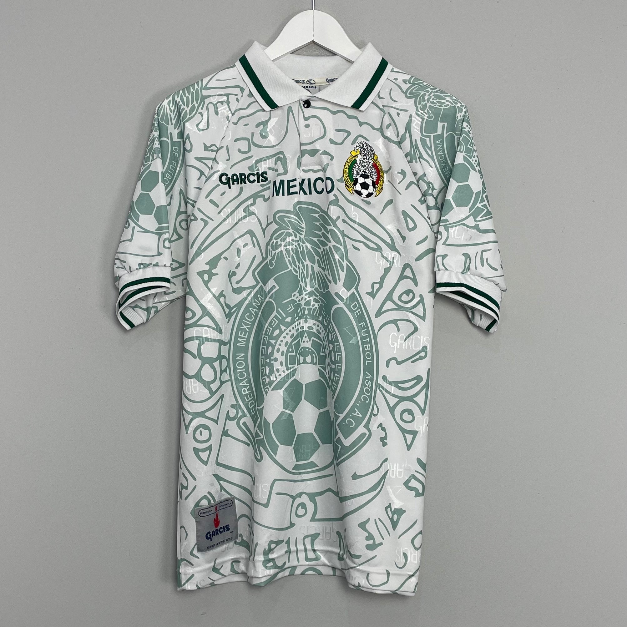Shop 1999 MEXICO AWAY SHIRT (M) GARCIS, classic football shirts, vintage football shirts & retro soccer jerseys at Cult Kits