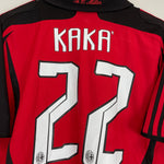 Shop 2007/08 AC MILAN KAKA #22 HOME SHIRT (L) ADIDAS, classic football shirts, vintage football shirts & retro soccer jerseys at Cult Kits