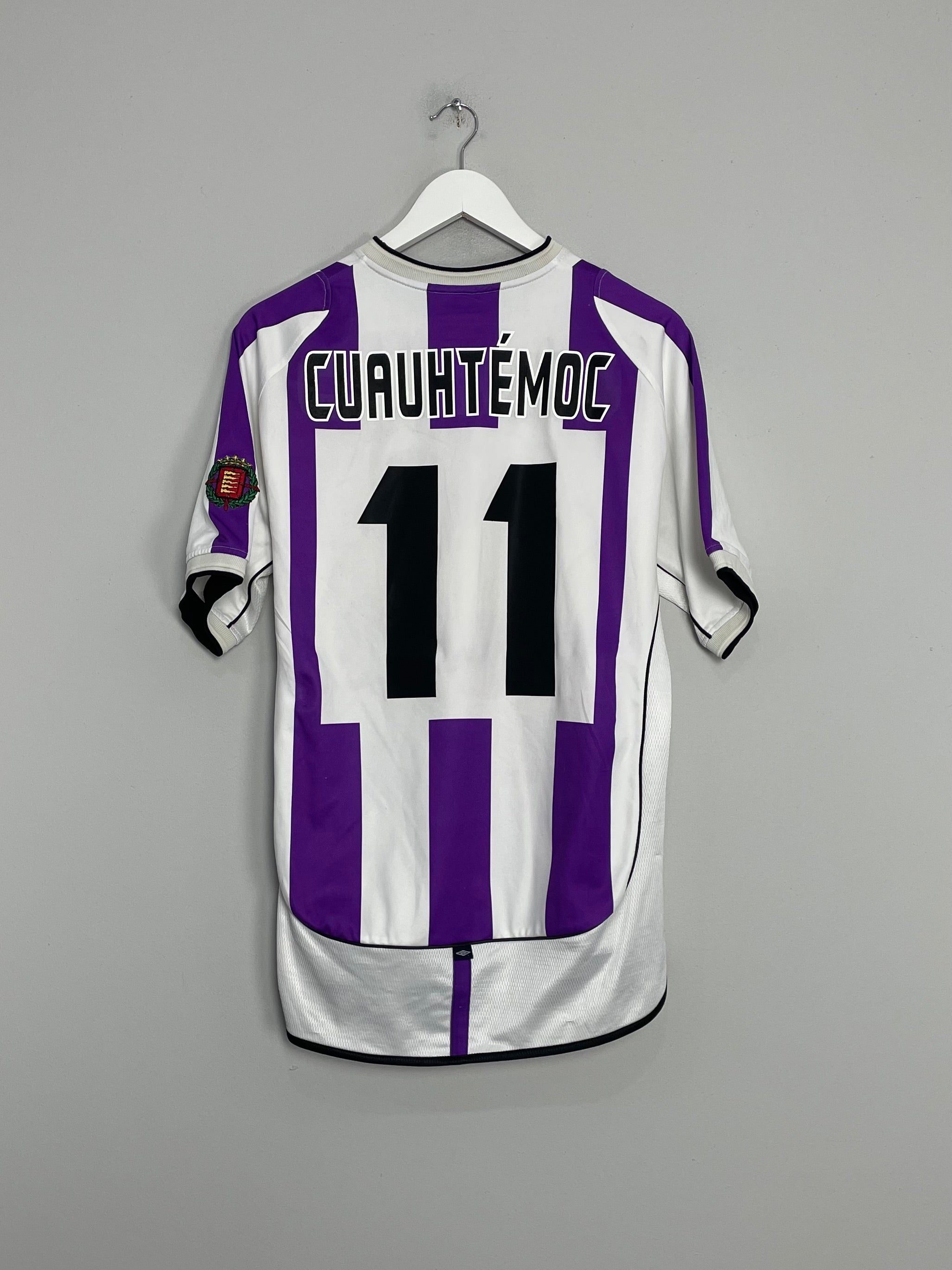 Shop 2001/02 REAL VALLADOLID BLANCO #11 HOME SHIRT (M) UMBRO, classic football shirts, vintage football shirts & retro soccer jerseys at Cult Kits