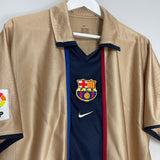 Shop 2001/03 BARCELONA XAVI #6 AWAY SHIRT (XL) NIKE, classic football shirts, vintage football shirts & retro soccer jerseys at Cult Kits