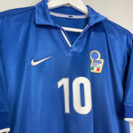 Shop 1997/98 ITALY DEL PIERO #10 HOME SHIRT (M) NIKE, classic football shirts, vintage football shirts & retro soccer jerseys at Cult Kits