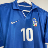 Shop 1997/98 ITALY DEL PIERO #10 HOME SHIRT (M) NIKE, classic football shirts, vintage football shirts & retro soccer jerseys at Cult Kits