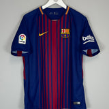 2017/18 BARCELONA MESSI #10 HOME SHIRT (M) NIKE