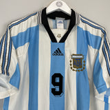 1998/99 ARGENTINA BATISTUTA #9 HOME SHIRT (L) ADIDAS