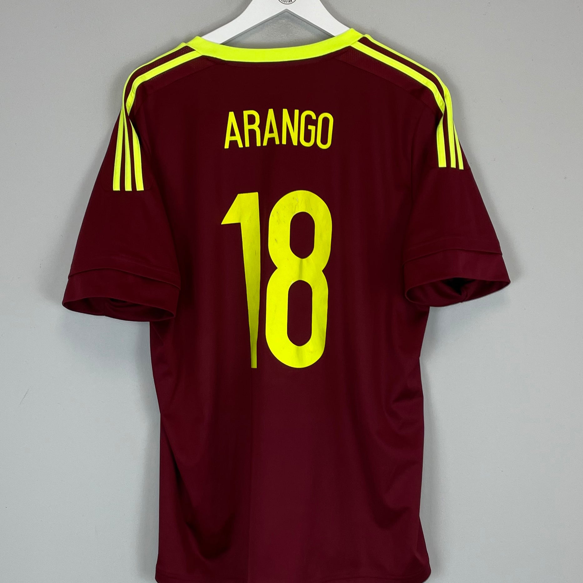 Shop 2015/16 VENEZUELA ARANGO #18 HOME SHIRT (XL) ADIDAS, classic football shirts, vintage football shirts & retro soccer jerseys at Cult Kits