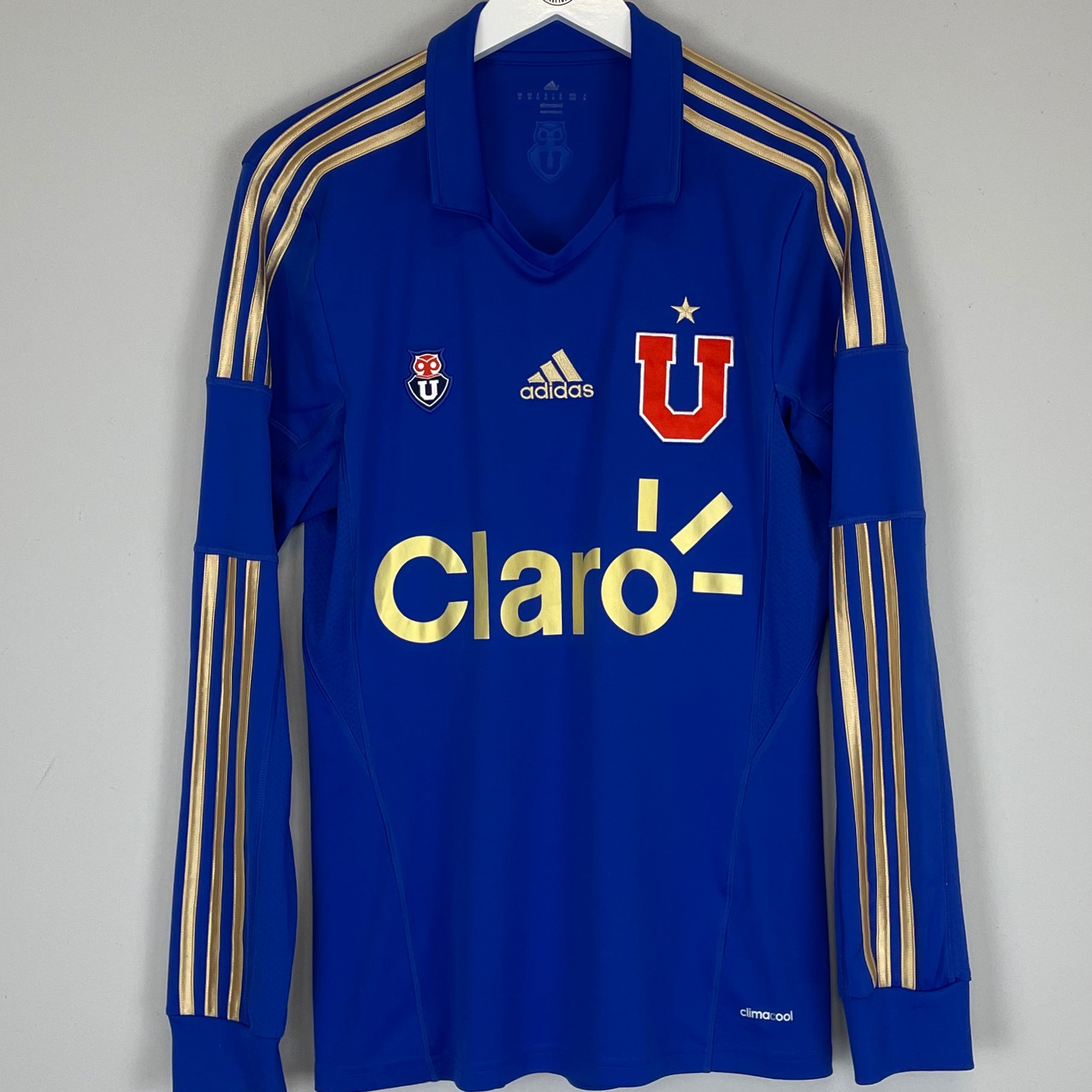 Shop 2013/14 UNIVERSIDAD DE CHILE L/S HOME SHIRT (M) ADIDAS, classic football shirts, vintage football shirts & retro soccer jerseys at Cult Kits