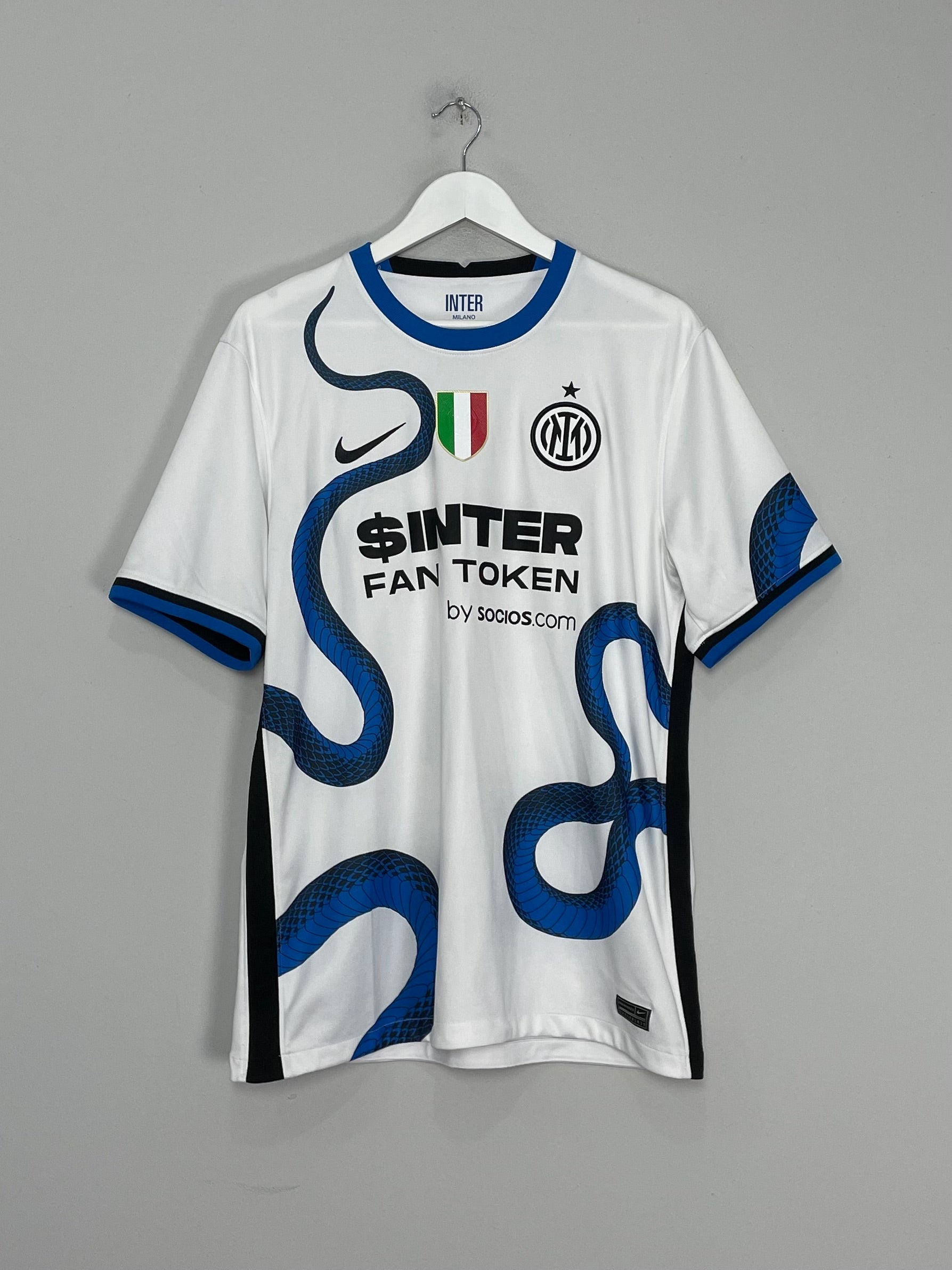 Shop 2021/22 INTER MILAN VIDAL #22 AWAY SHIRT (L) NIKE, classic football shirts, vintage football shirts & retro soccer jerseys at Cult Kits