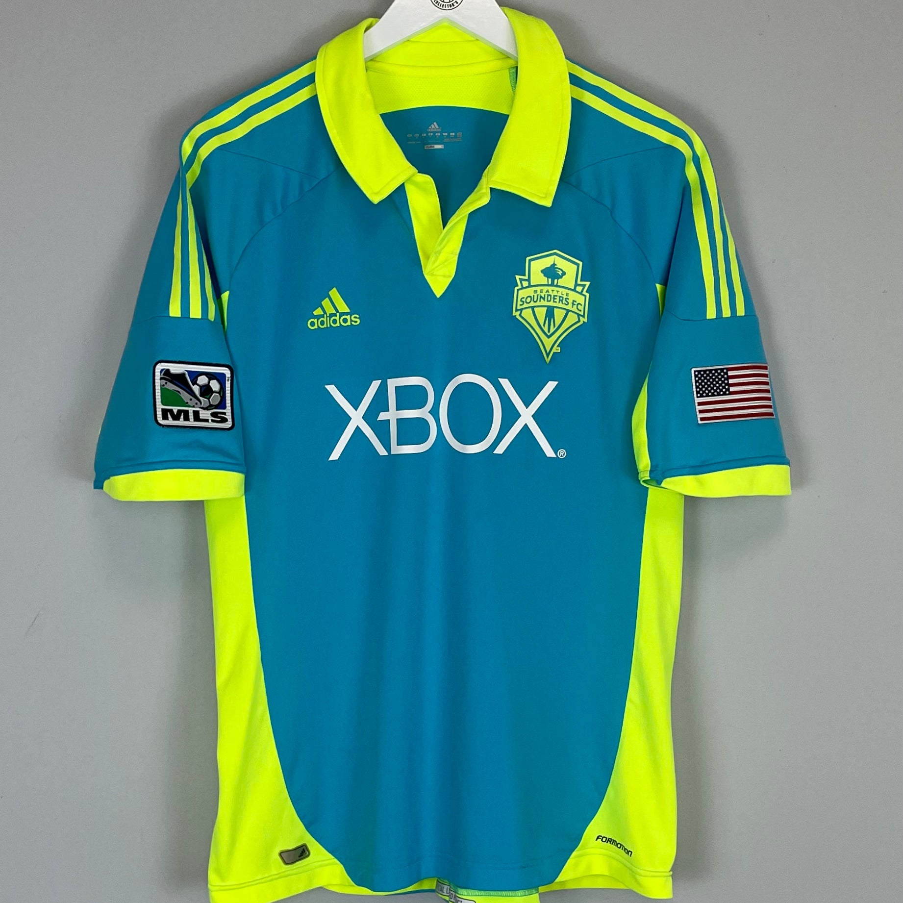 Shop 2012/13 SEATTLE SOUNDERS *PLAYER ISSUE* THIRD SHIRT (XL) ADIDAS, classic football shirts, vintage football shirts & retro soccer jerseys at Cult Kits