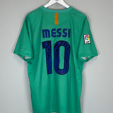 2010/11 BARCELONA MESSI #10 AWAY SHIRT (XL) NIKE