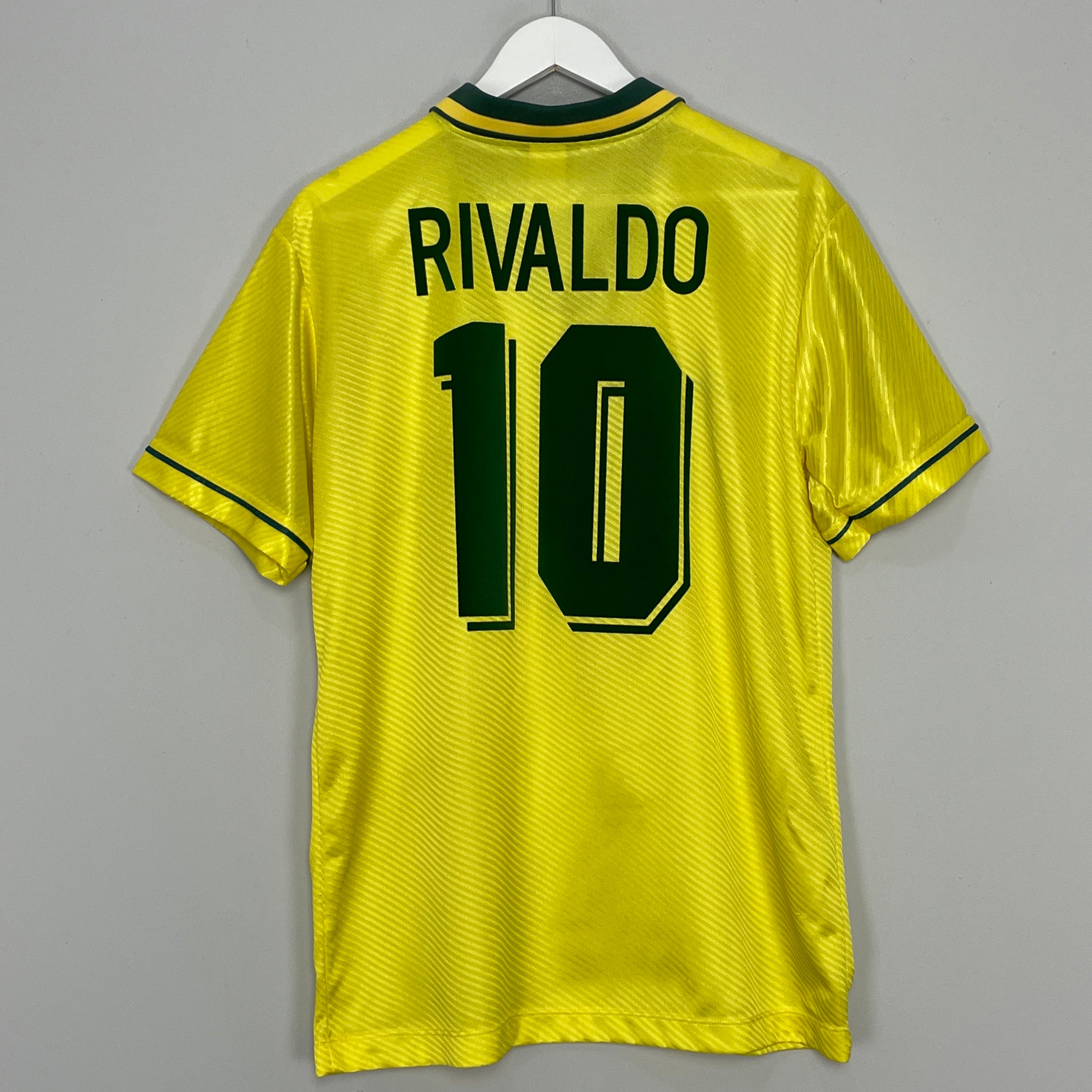 Shop 1994/96 BRAZIL RIVALDO #10 HOME SHIRT (M) UMBRO, classic football shirts, vintage football shirts & retro soccer jerseys at Cult Kits