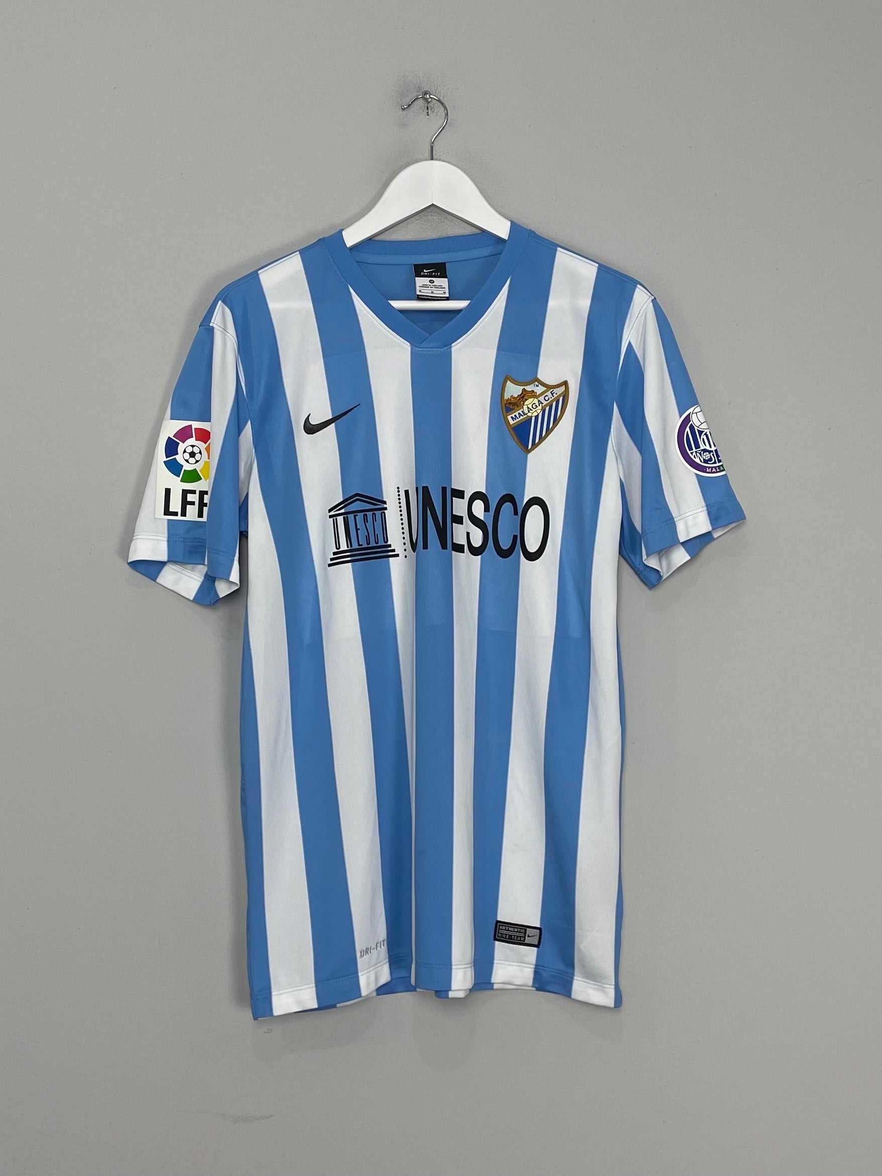 Shop 2014/15 MALAGA LUIS ALBERTO #22 HOME SHIRT (M) NIKE, classic football shirts, vintage football shirts & retro soccer jerseys at Cult Kits