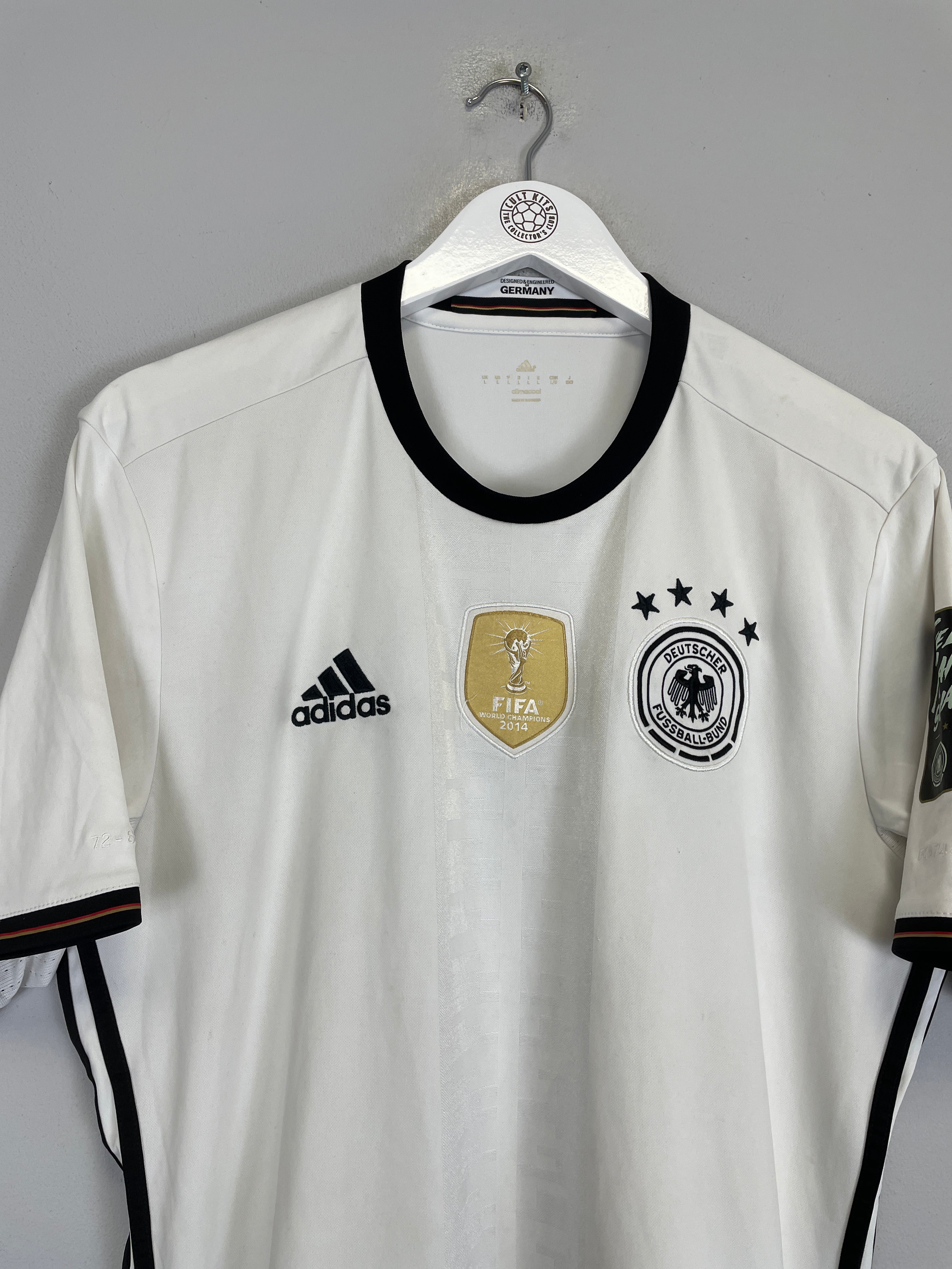 Shop 2015/16 GERMANY HOME SHIRT (L) ADIDAS, classic football shirts, vintage football shirts & retro soccer jerseys at Cult Kits