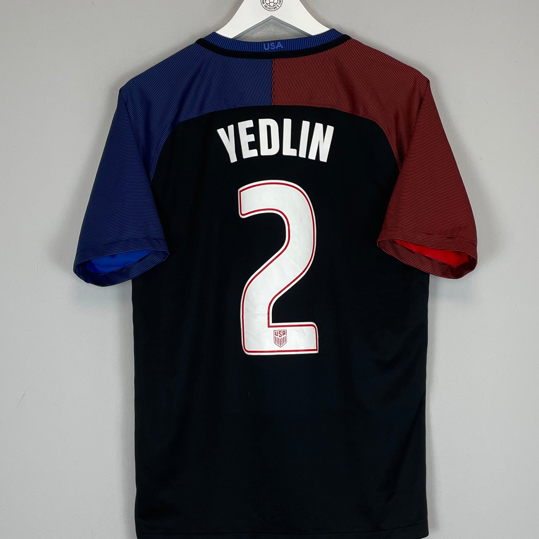 Shop 2016/17 USA YEDLIN #2 AWAY SHIRT (M) NIKE, classic football shirts, vintage football shirts & retro soccer jerseys at Cult Kits