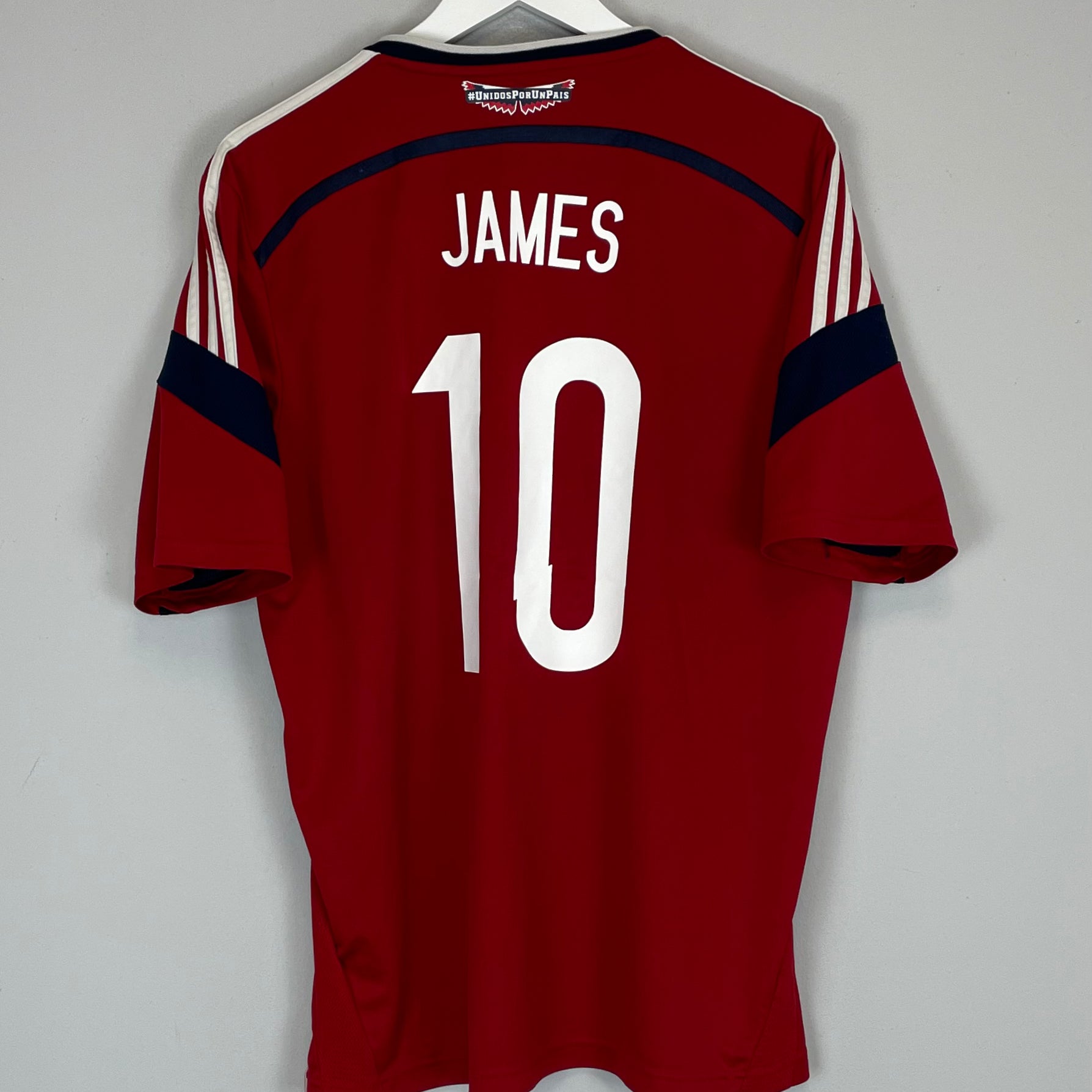 Shop 2014/15 COLOMBIA JAMES #10 AWAY SHIRT (L) ADIDAS, classic football shirts, vintage football shirts & retro soccer jerseys at Cult Kits