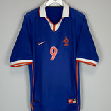 1998/00 NETHERLANDS KLUIVERT #9 AWAY SHIRT (XL) NIKE