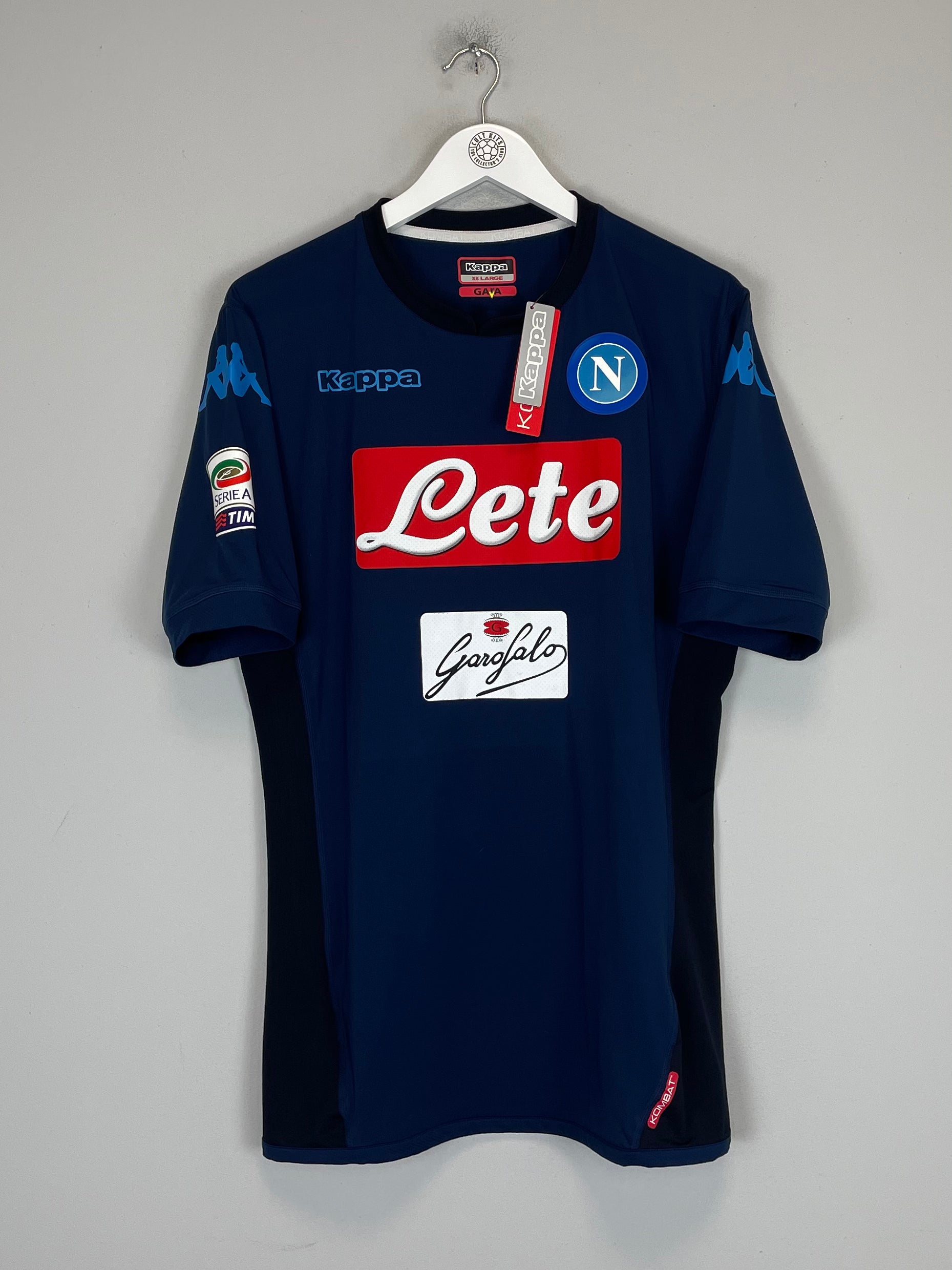 Shop 2017/18 NAPOLI MAGGIO #11 *BNWT* THIRD SHIRT (XXL) KAPPA, classic football shirts, vintage football shirts & retro soccer jerseys at Cult Kits