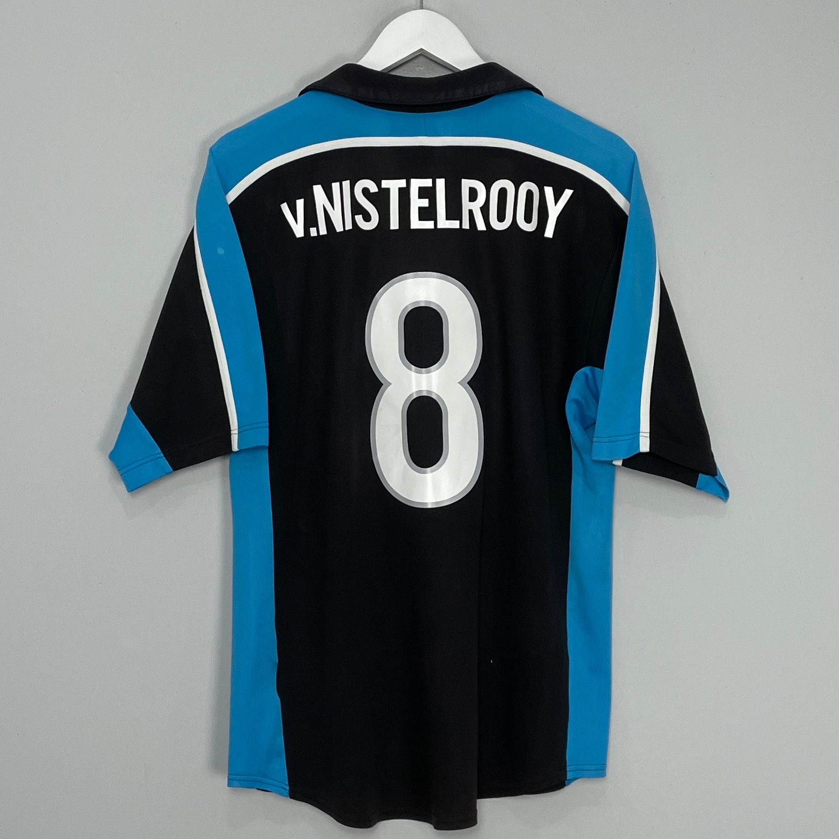 Shop 1999/01 PSV V.NISTELROOY #8 AWAY SHIRT (M) NIKE, classic football shirts, vintage football shirts & retro soccer jerseys at Cult Kits