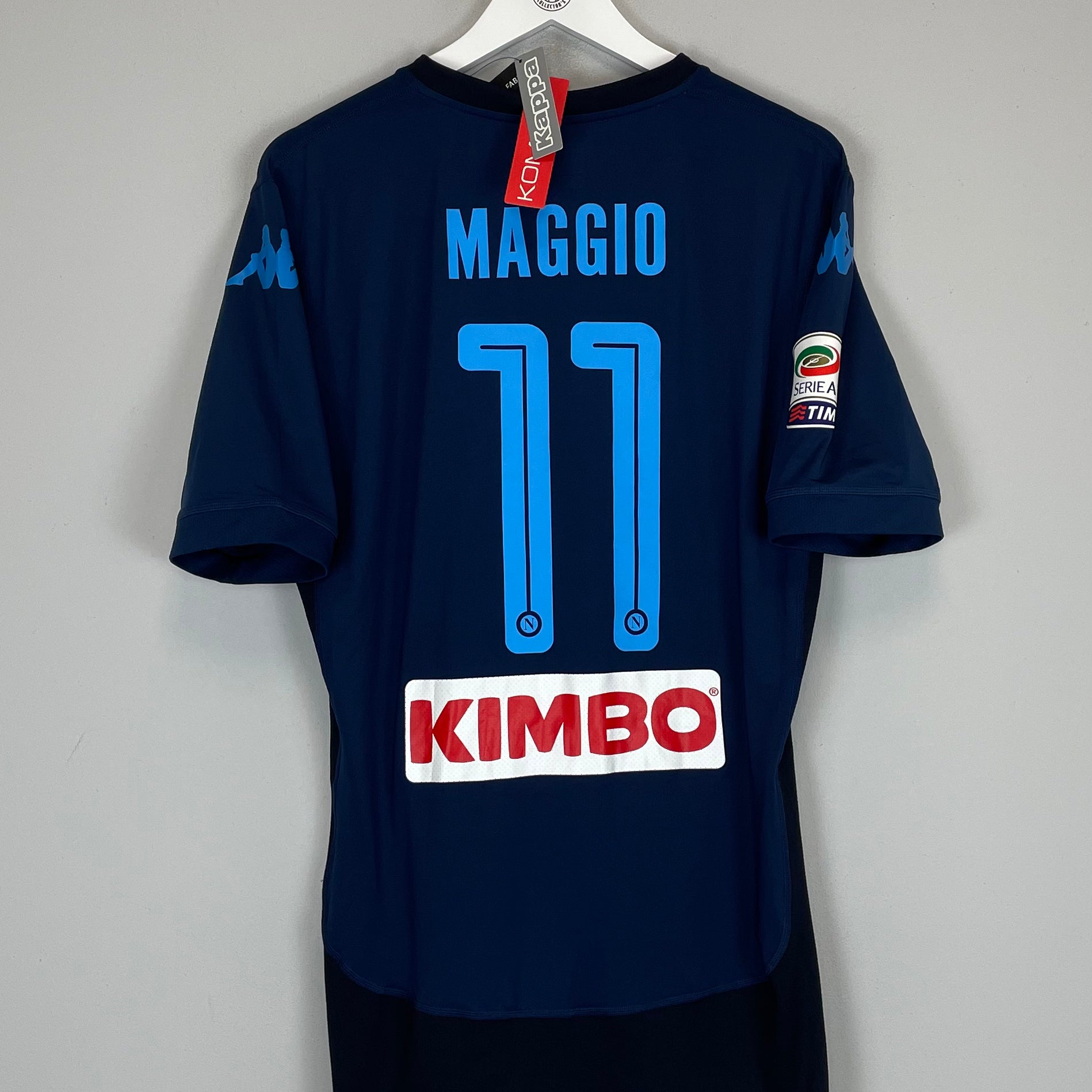 Shop 2017/18 NAPOLI MAGGIO #11 *BNWT* THIRD SHIRT (XXL) KAPPA, classic football shirts, vintage football shirts & retro soccer jerseys at Cult Kits