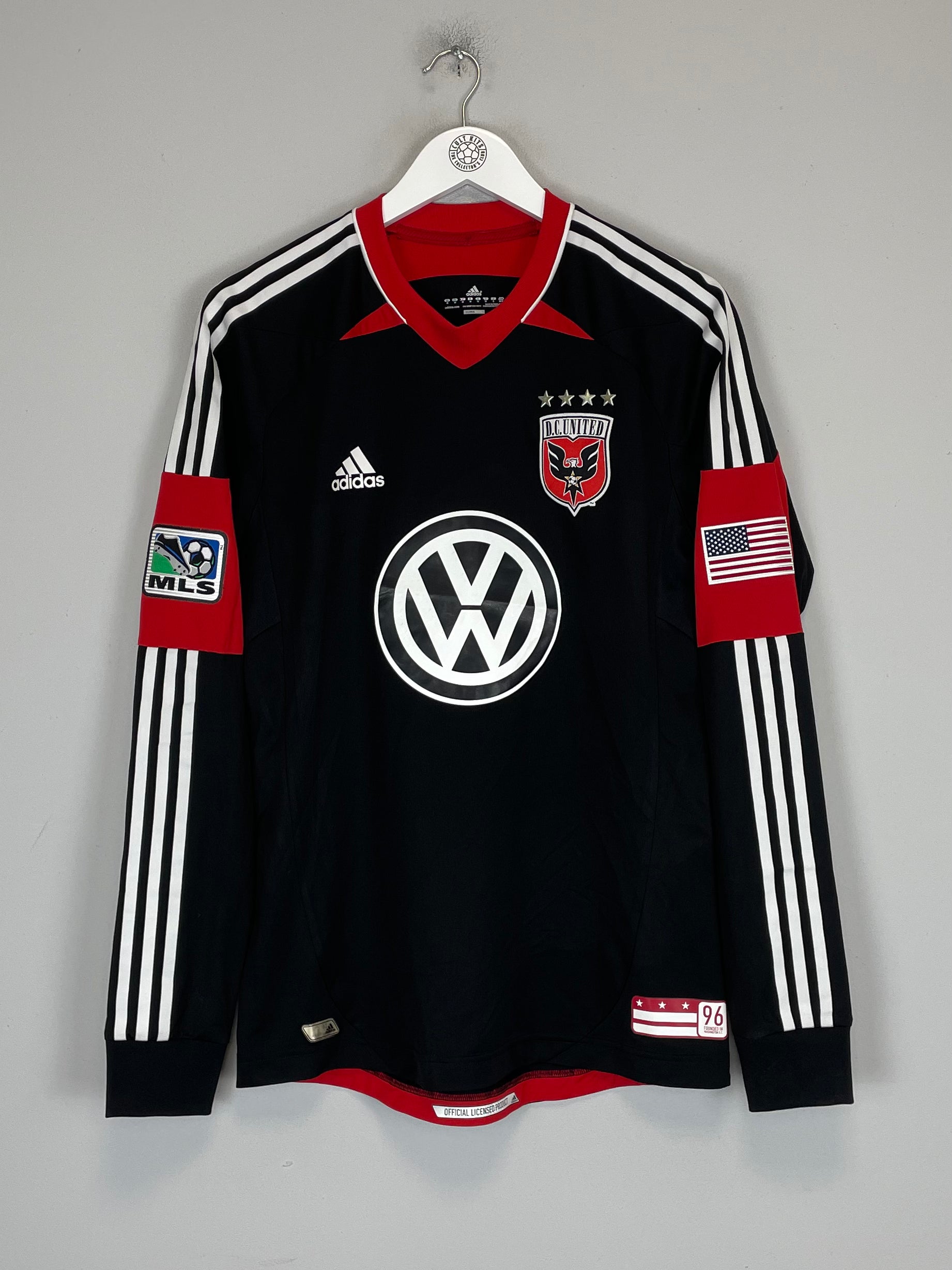 Shop 2012/13 DC UNITED L/S *PLAYER ISSUE* HOME SHIRT (M) ADIDAS, classic football shirts, vintage football shirts & retro soccer jerseys at Cult Kits