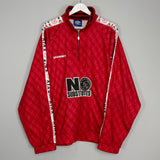 Shop 1994/95 AJAX 1/4 ZIP JACKET (XXL) UMBRO, classic football shirts, vintage football shirts & retro soccer jerseys at Cult Kits