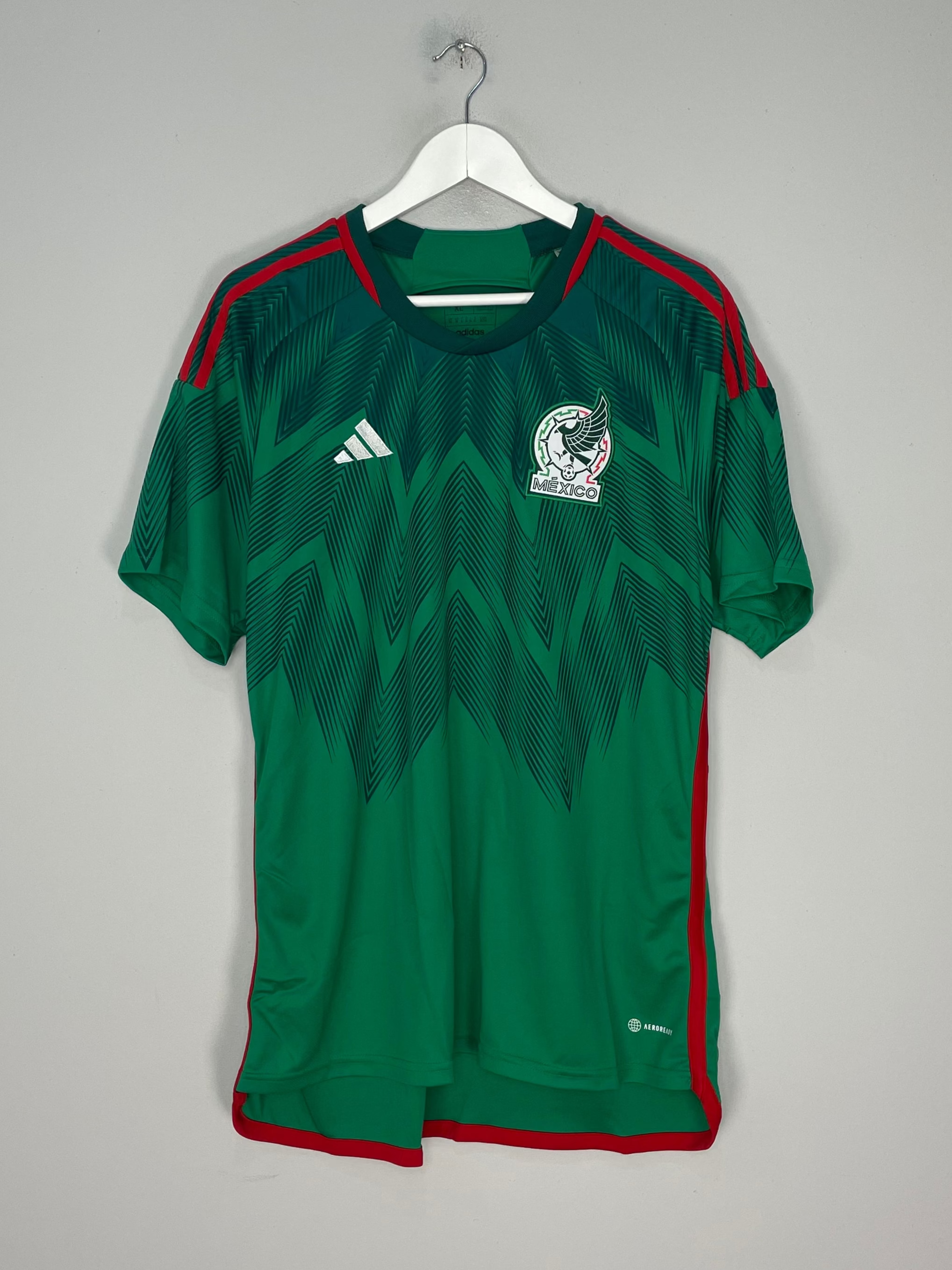 Shop 2022/23 Mexico *BNIB* Home Shirt (Multiple Sizes) Adidas, classic football shirts, vintage football shirts & retro soccer jerseys at Cult Kits