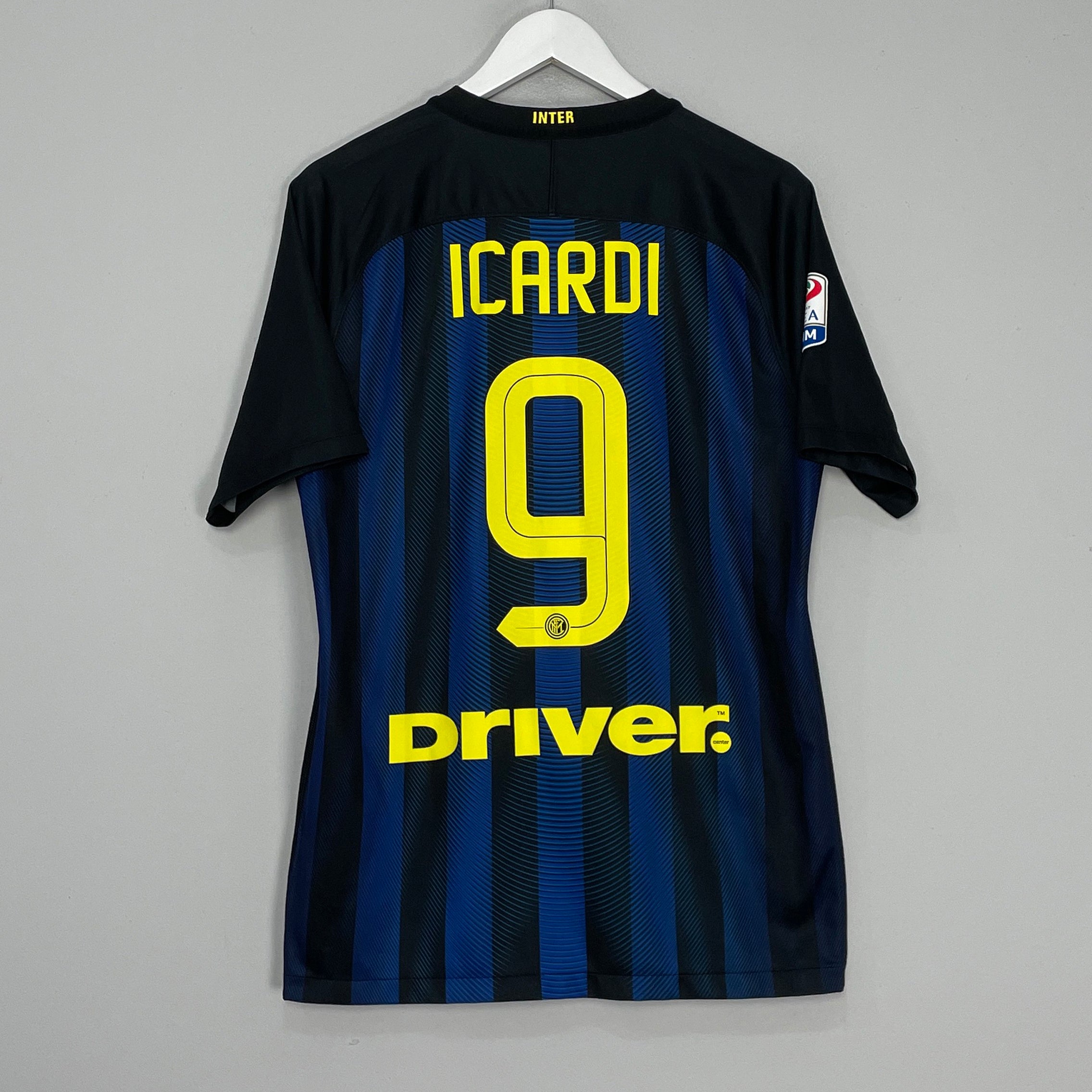 Shop 2016/17 INTER MILAN ICARDI #9 HOME SHIRT (M) NIKE, classic football shirts, vintage football shirts & retro soccer jerseys at Cult Kits