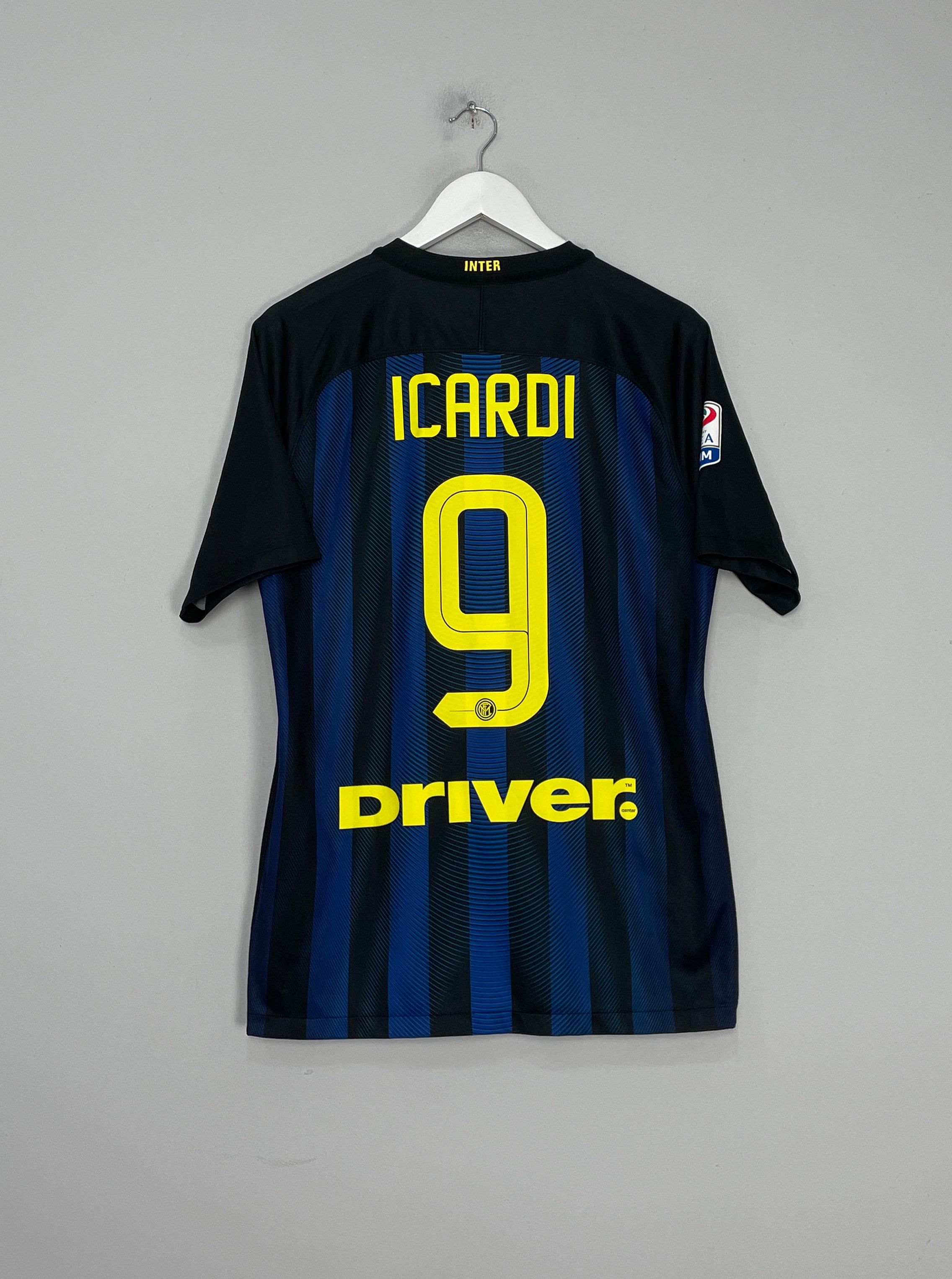 Shop 2016/17 INTER MILAN ICARDI #9 HOME SHIRT (M) NIKE, classic football shirts, vintage football shirts & retro soccer jerseys at Cult Kits