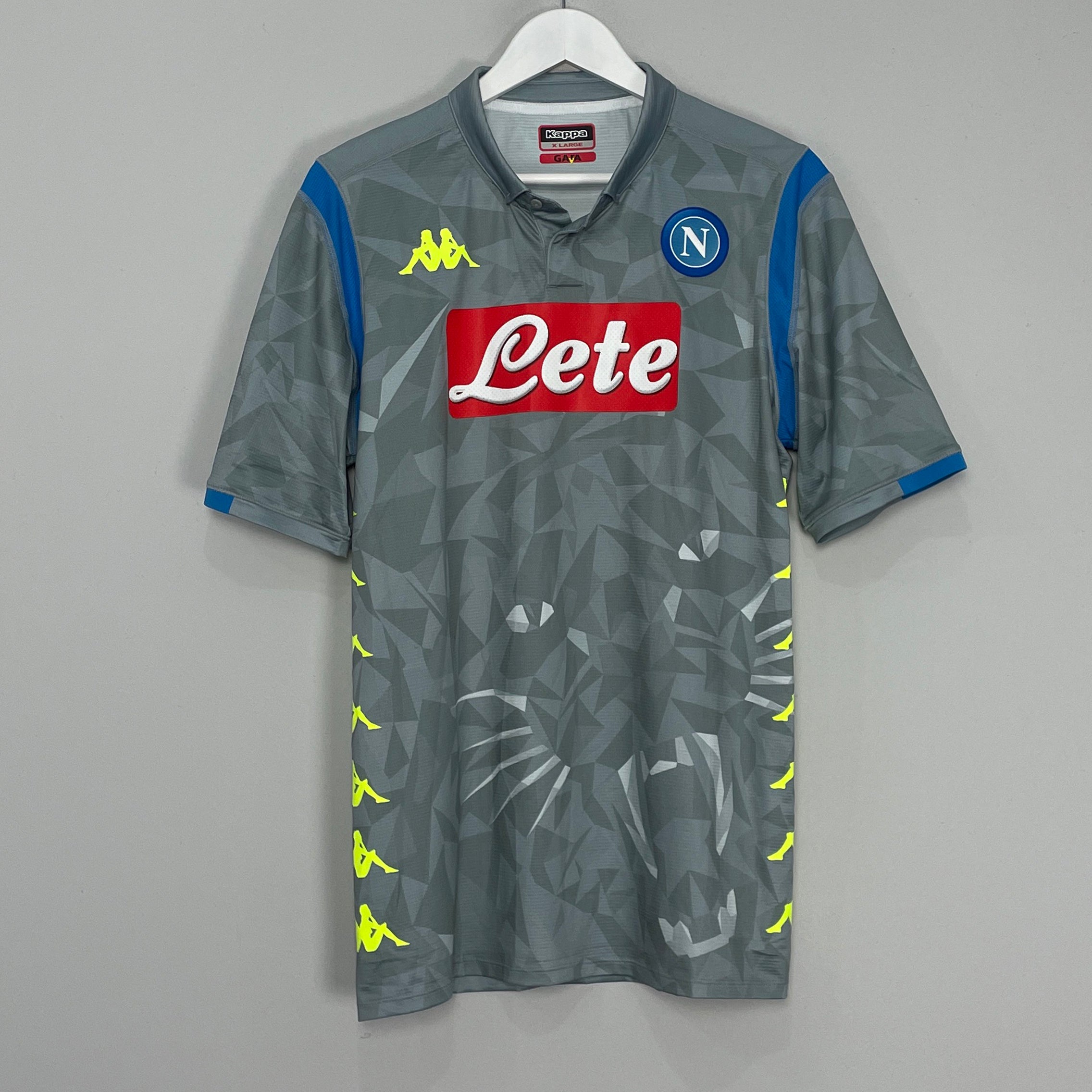 Shop 2018/19 NAPOLI THIRD SHIRT (XL) KAPPA, classic football shirts, vintage football shirts & retro soccer jerseys at Cult Kits